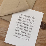 'Blessing' Letterpress Flat Note Card