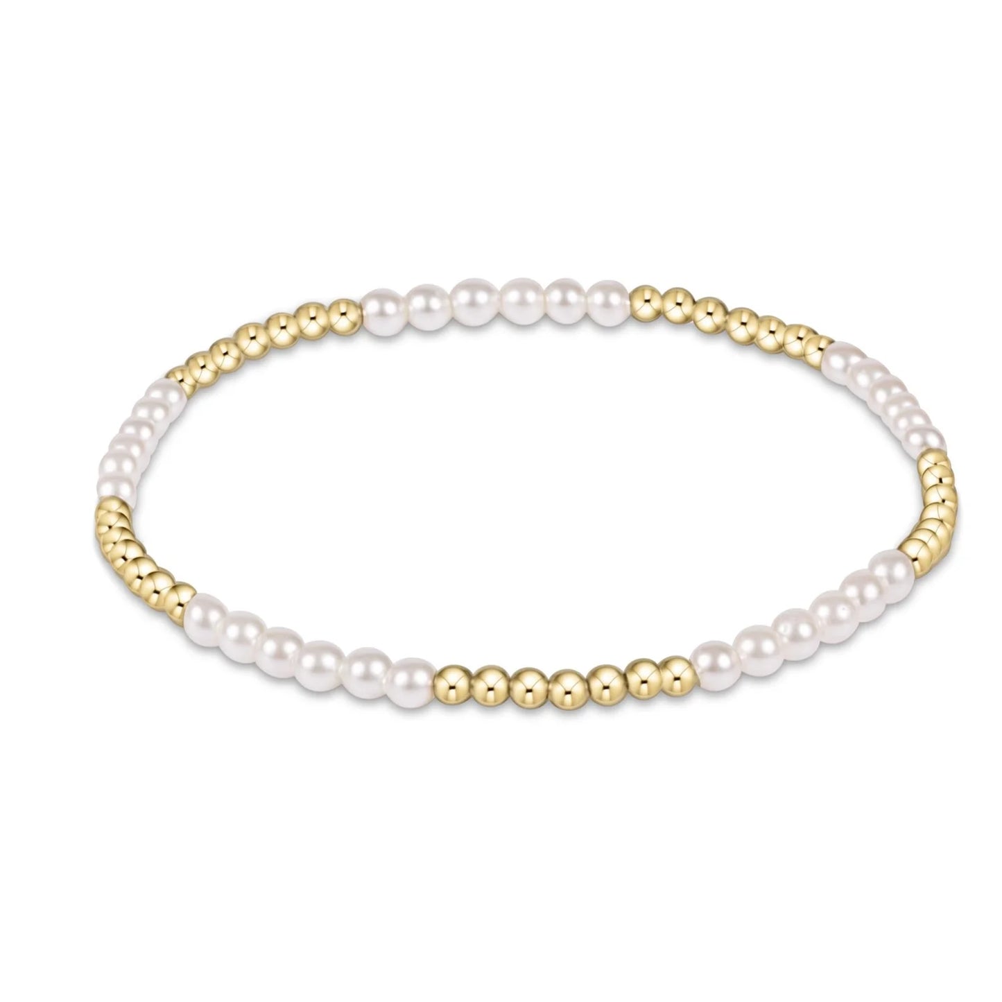 enewton Classic Pearl Blissful Pattern 2.5mm Bead Bracelet 3mm Pearl