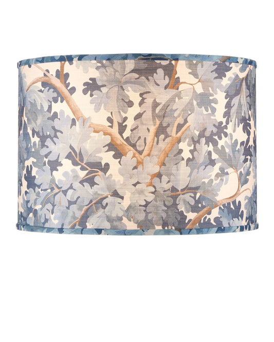 Woodland Blue Drum Lamp Shade