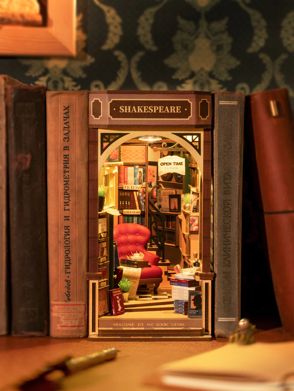 Bookstore, Miniature Book Nook Kit