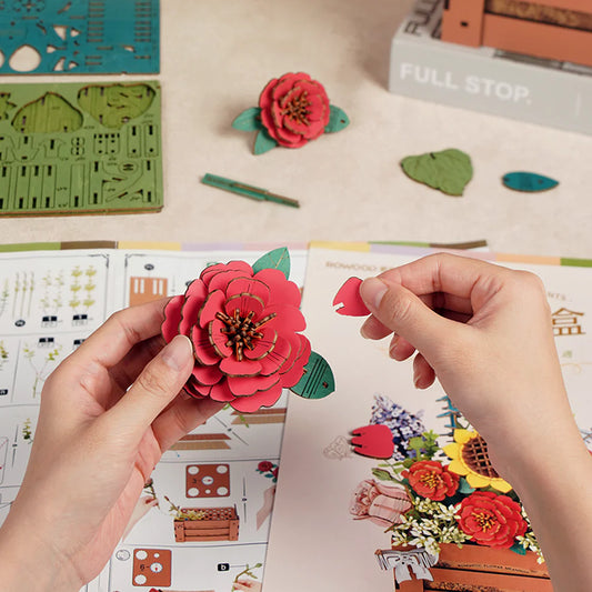 Wooden Bloom Box, Wooden Puzzle Kit