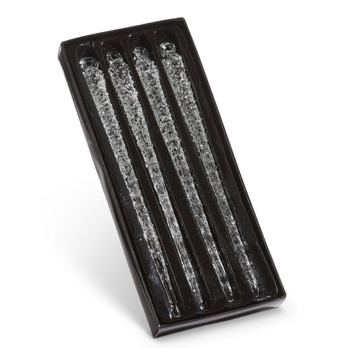 9" BOX OF ICICLE ORNAMENTS