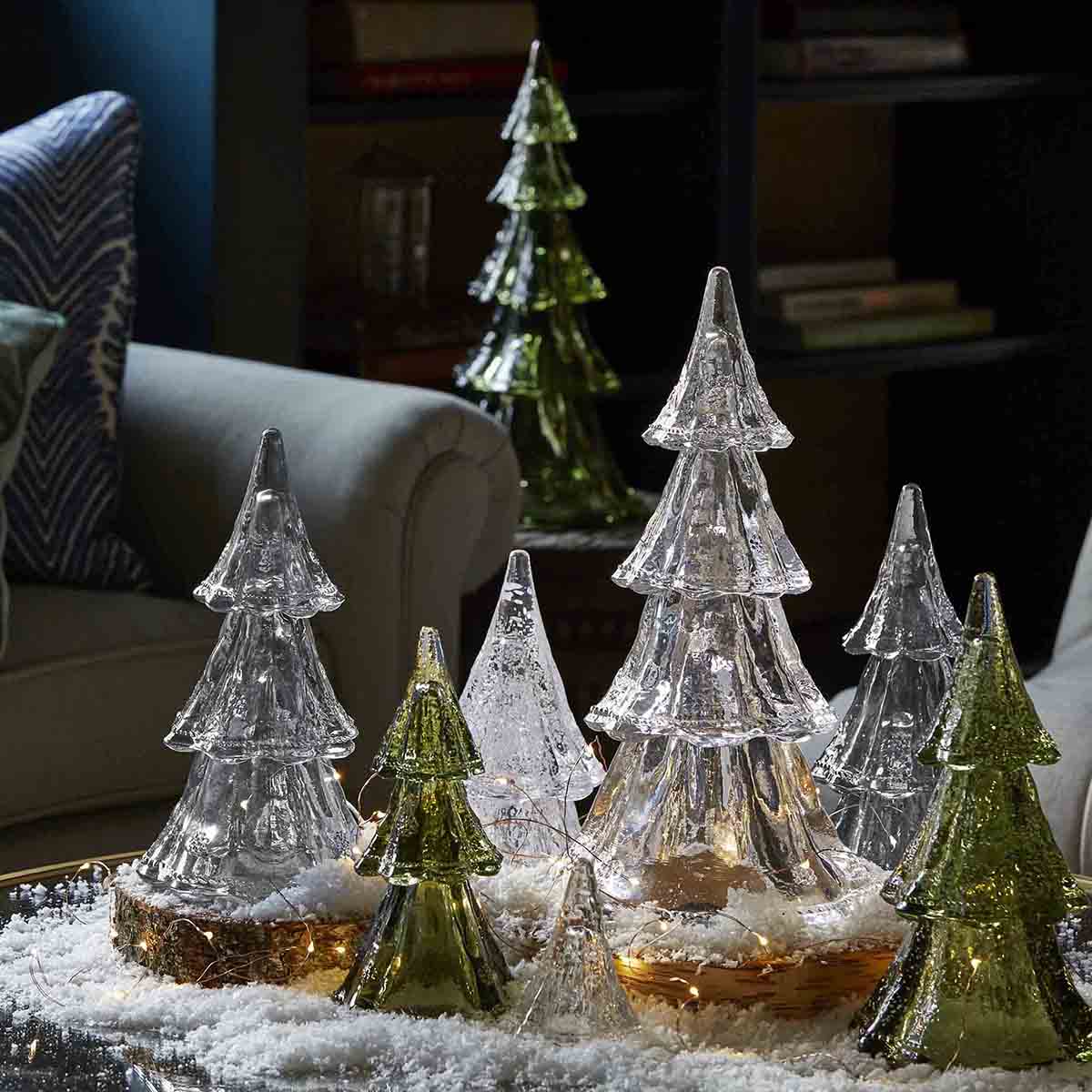 Juliska Berry & Thread 10.5" 3pc Stacking Glass Tree in Clear