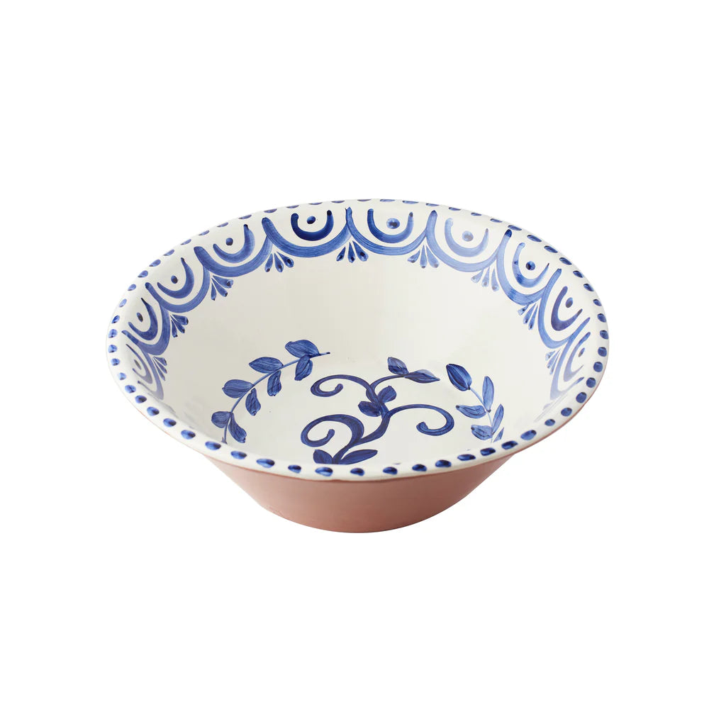 Casa Nuno Blue and White Medium Serving Bowl