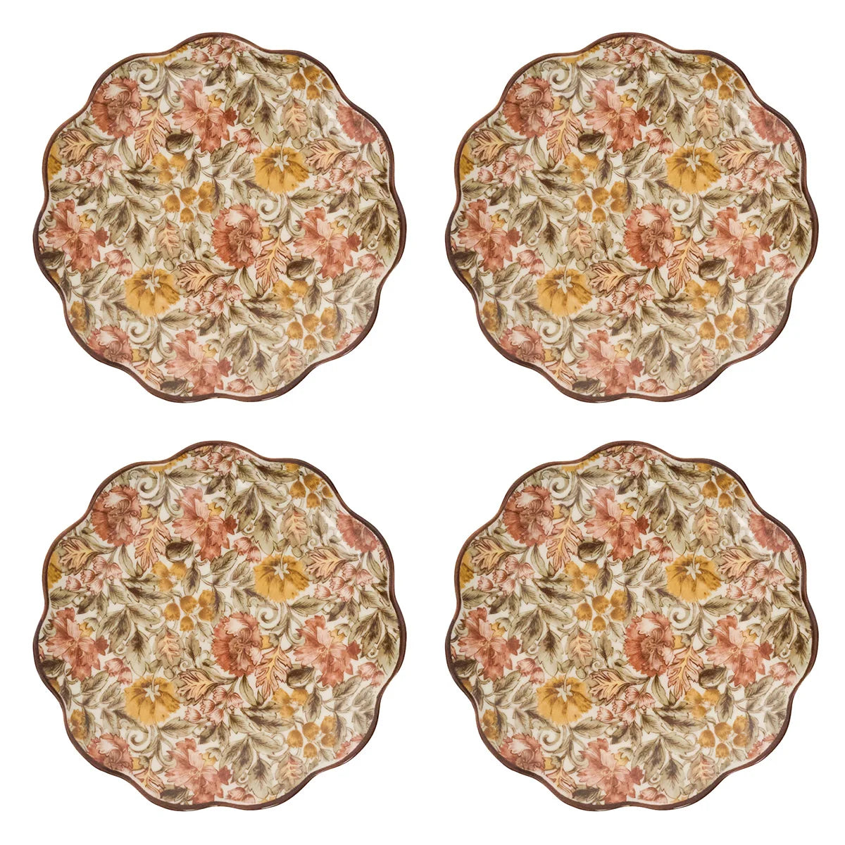 Juliska Willa Amber Cocktail Plates (Set of 4)