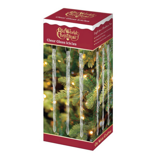 Box of Clear Crystal Icicle Ornaments