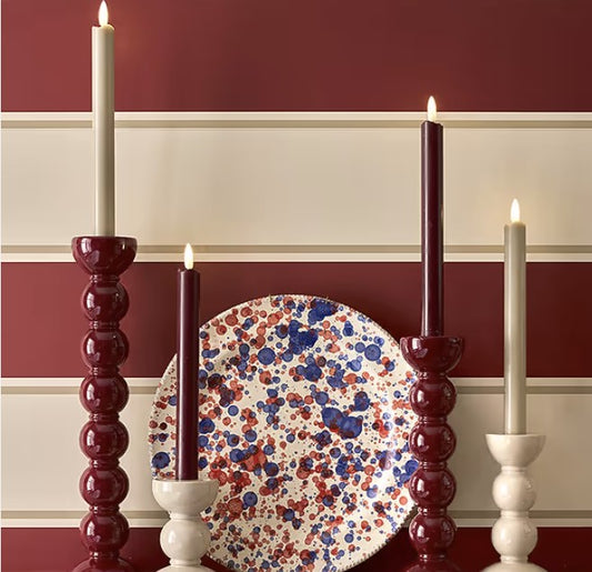 Cappuccino Beige Wax LED Candles
