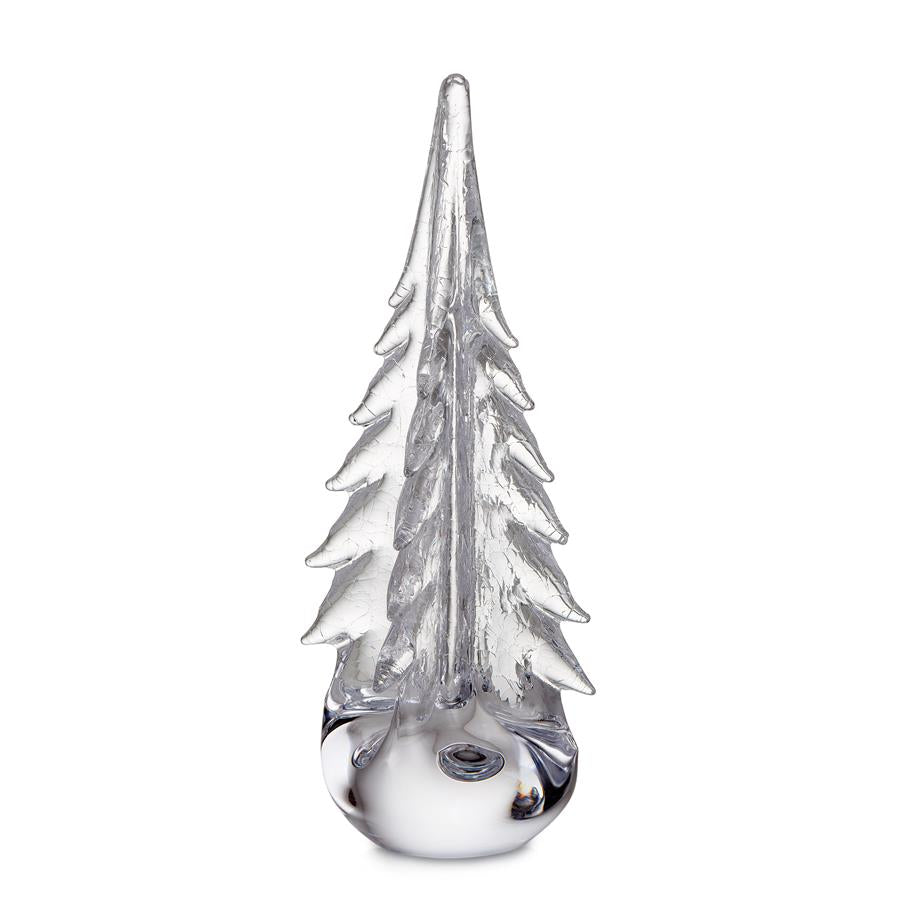 Simon Pearce Crackle Four-Sided Evergreen Tree, Gift Boxed