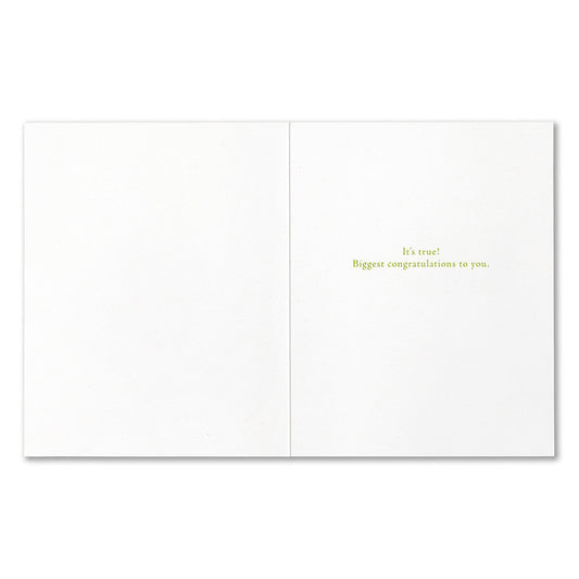 "You have to know how great you" Congratulations Card