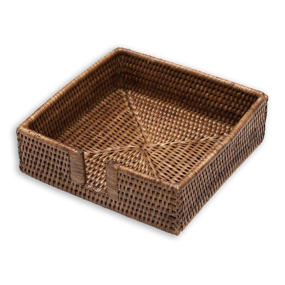 Luncheon Dark Rattan Napkin Holder