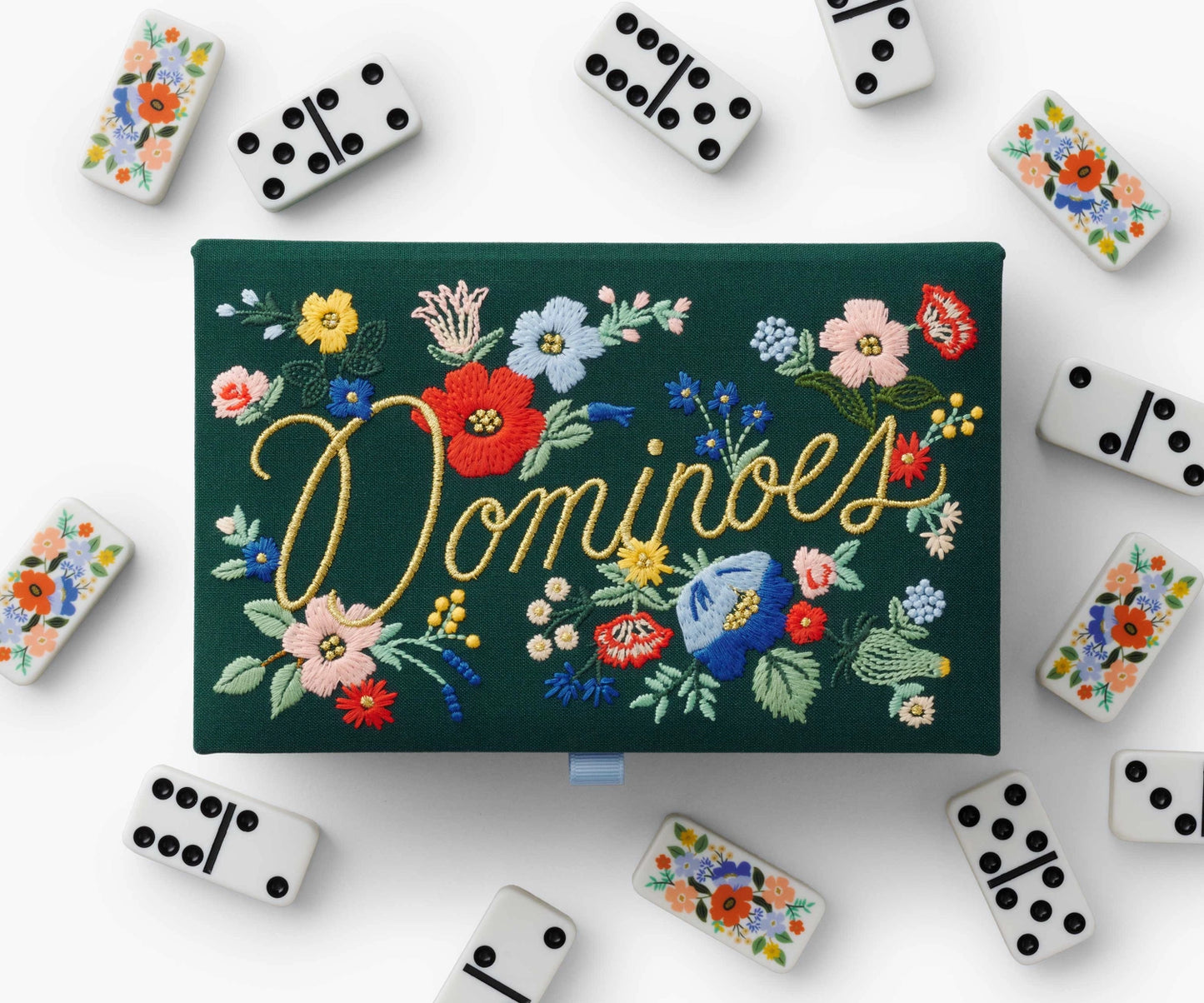 Strawberry Fields Dominoes Set, Rifle Paper Co.