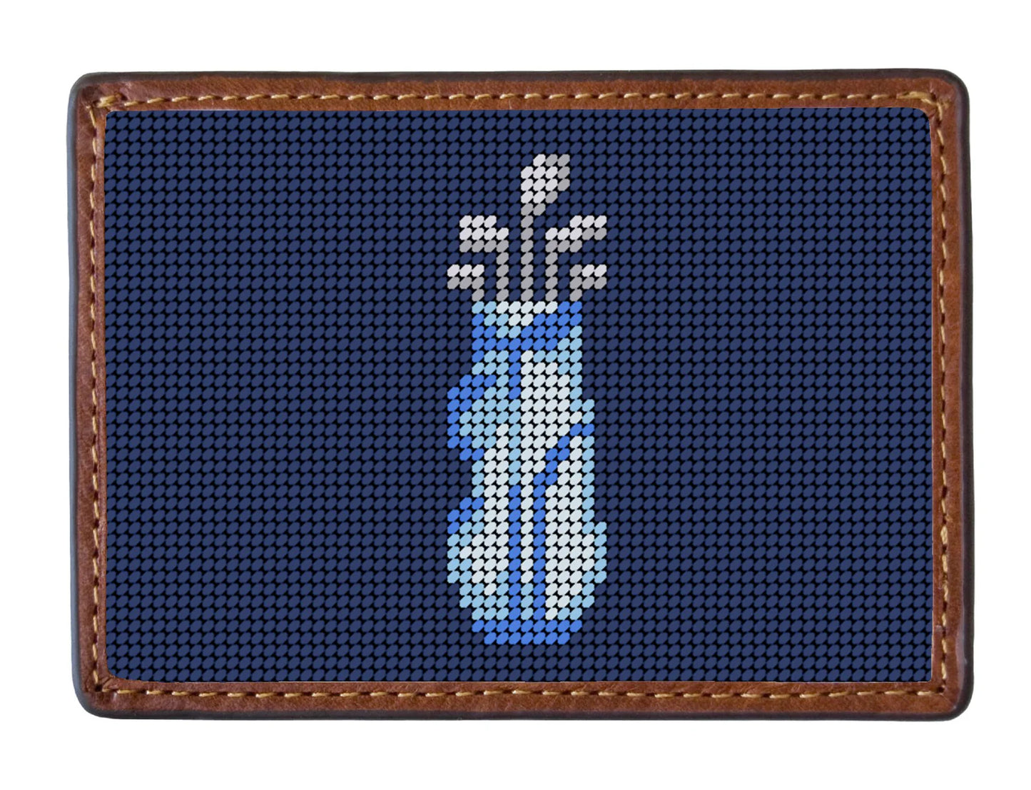 Driven by Faith Needlepoint Credit Card Wallet, Smathers & Branson x Anne Neilson