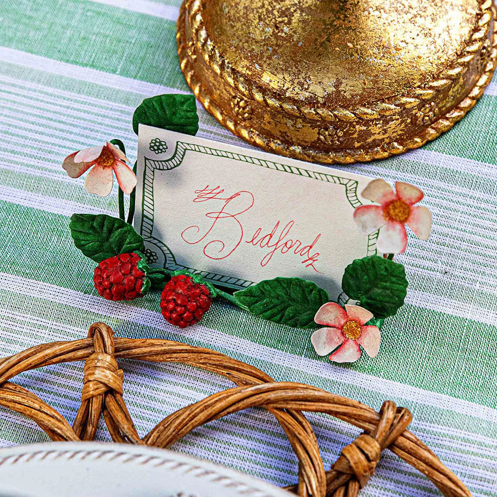Juliska Meadow Walk Raspberries Place Card Holders (Set of 4)