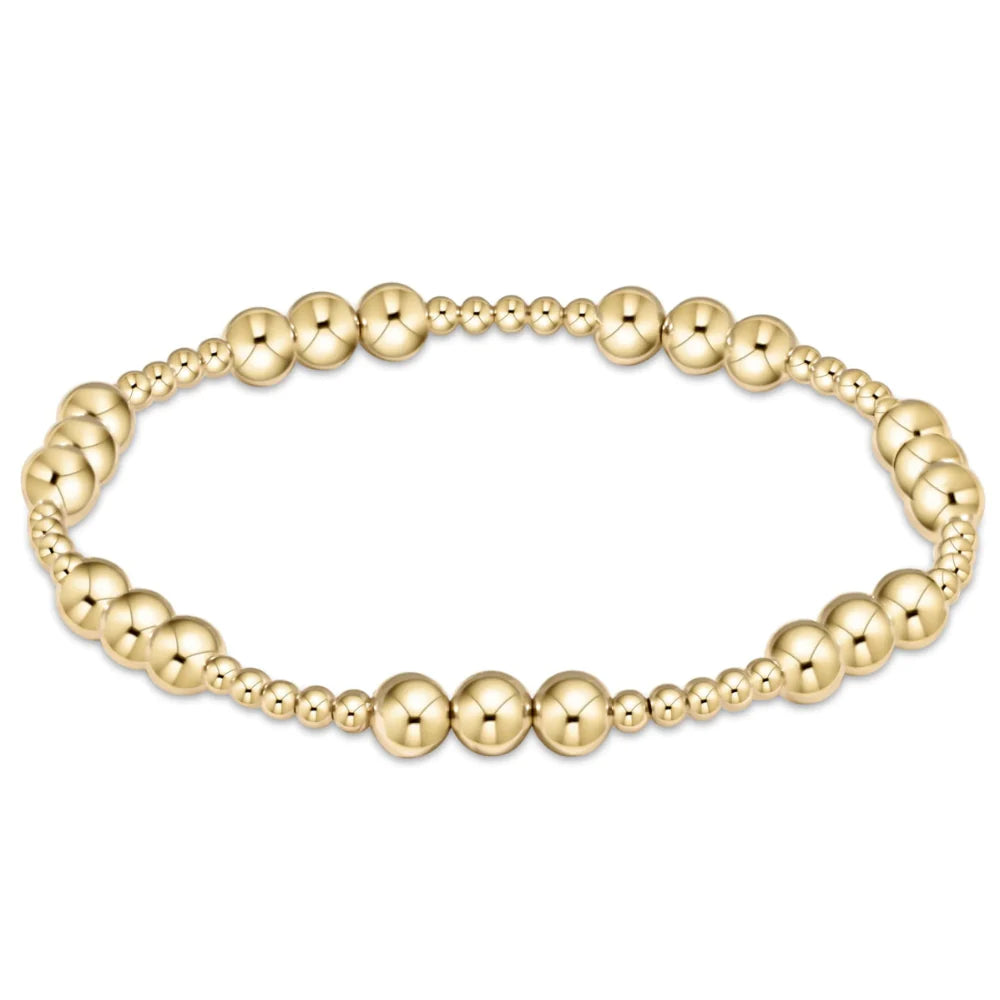 enewton Extends - Classic Joy Pattern 5mm Bead Bracelet Gold