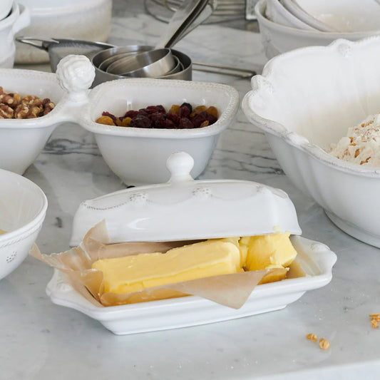 Juliska Berry & Thread Whitewash Butter Dish