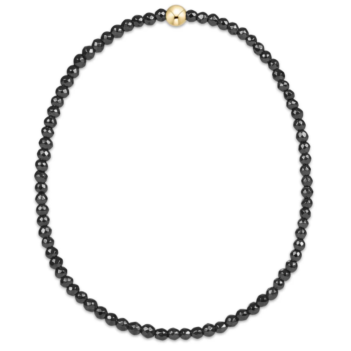 enewton EXTENDS Faceted Hematite 2mm Bead Bracelet