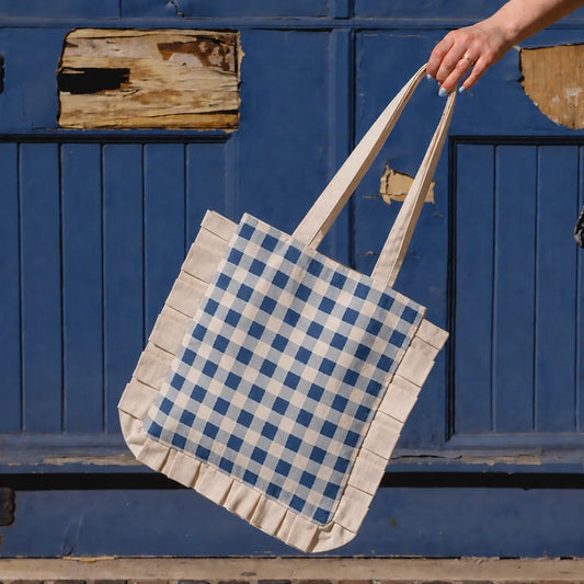 Gingham Ruffle Tote Block Printing Kit