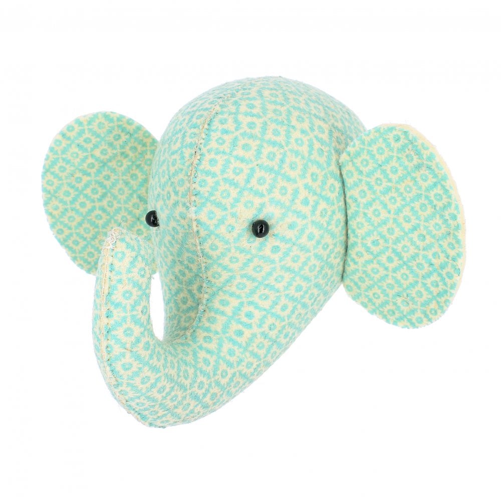 Fiona Walker Mini Printed Blue Elephant