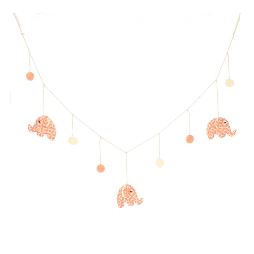 Fiona Walker Pink Print Elephant Garland
