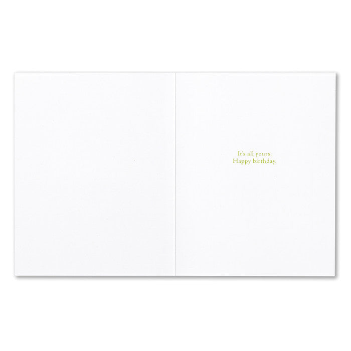 "Taste the here and now" Birthday Card - Positively Green