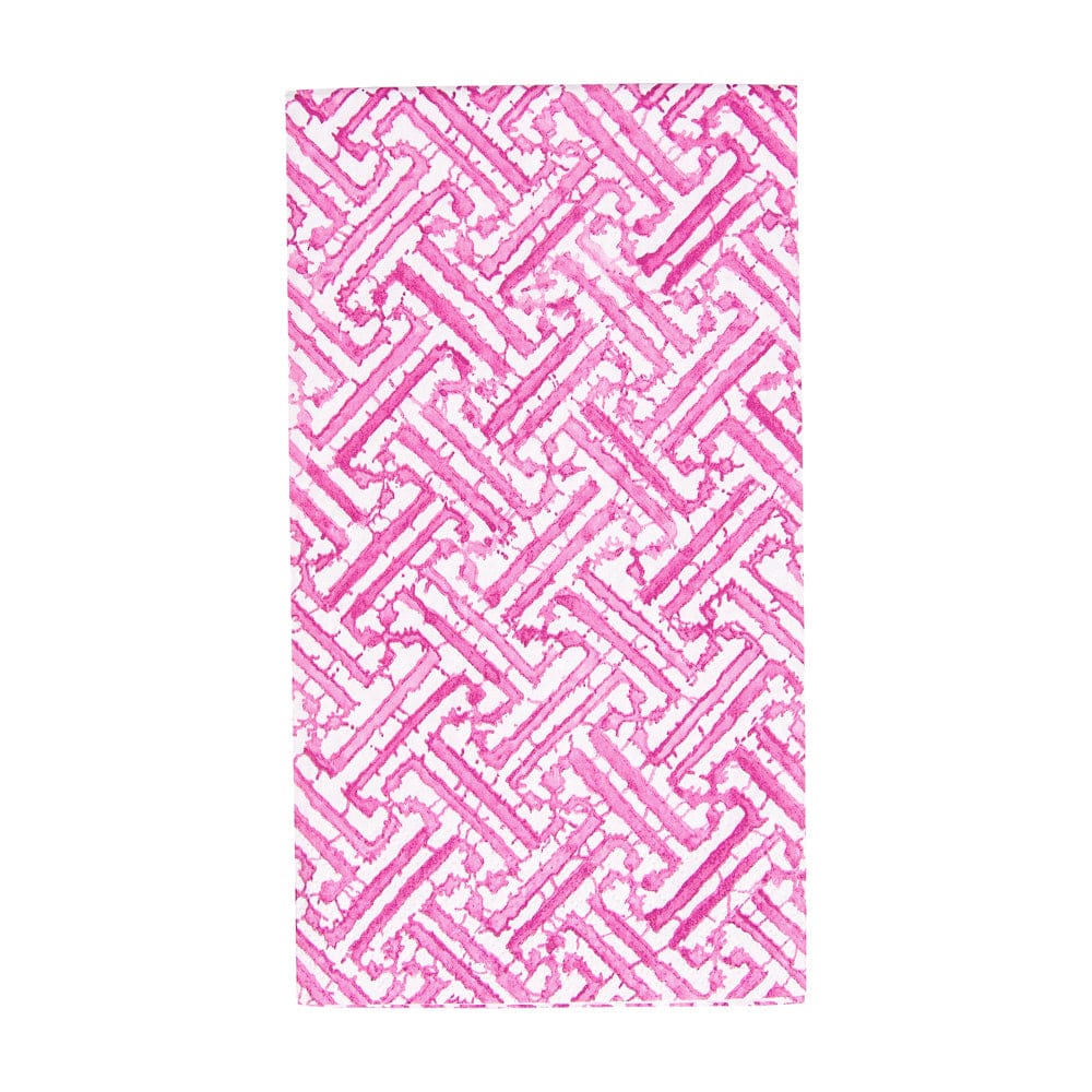 Fuchsia Fretwork Napkins