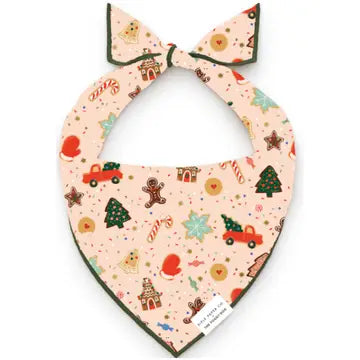 Rifle Paper Co.'s Holiday Cookies Dog Bandana