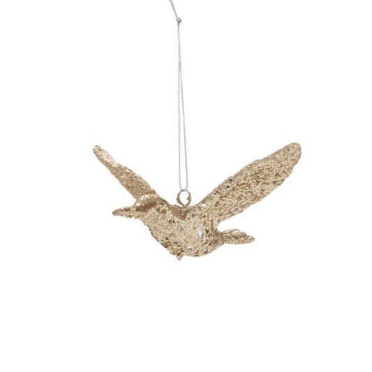 Glittered Bird Ornament