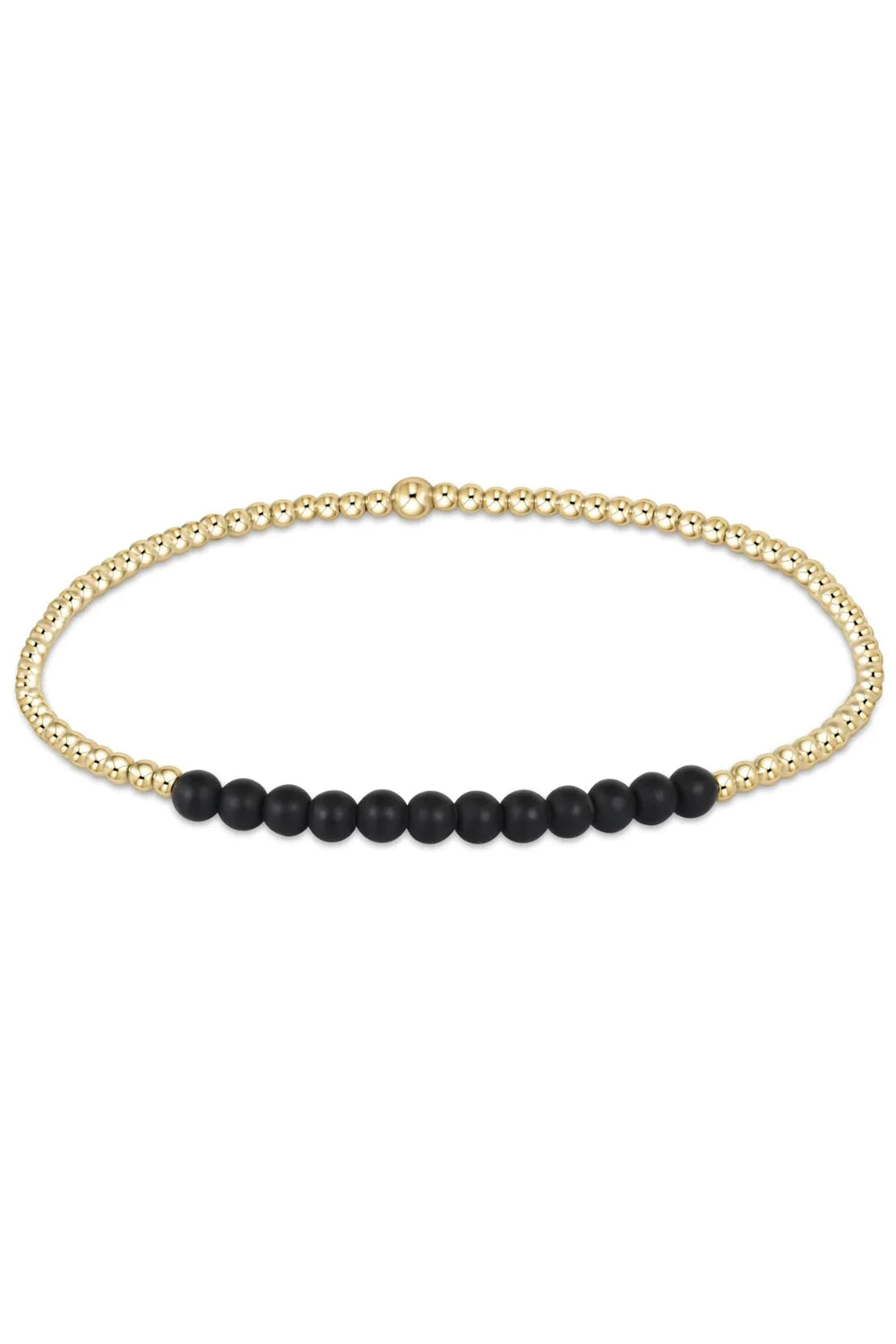 enewton Faceted Onyx Gold Beaded Bliss 2mm