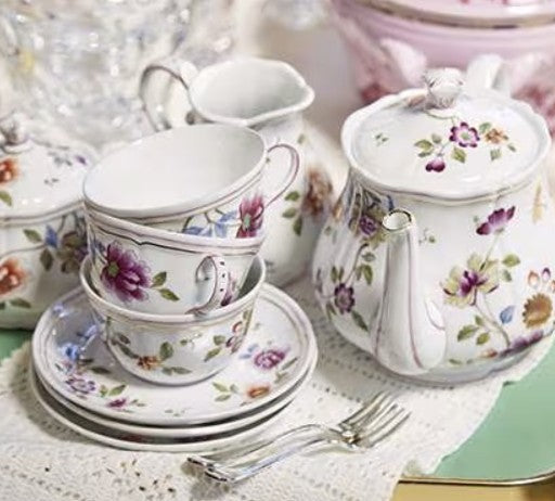 Granduca Corena Flowers Tea Cup, Ginori 1735