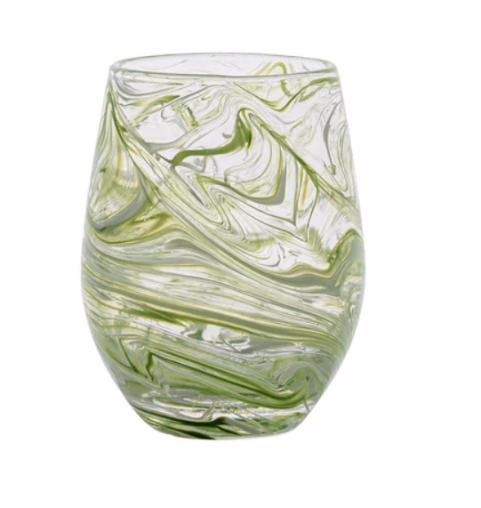 Juliska Puro Marbled Stemless Wine