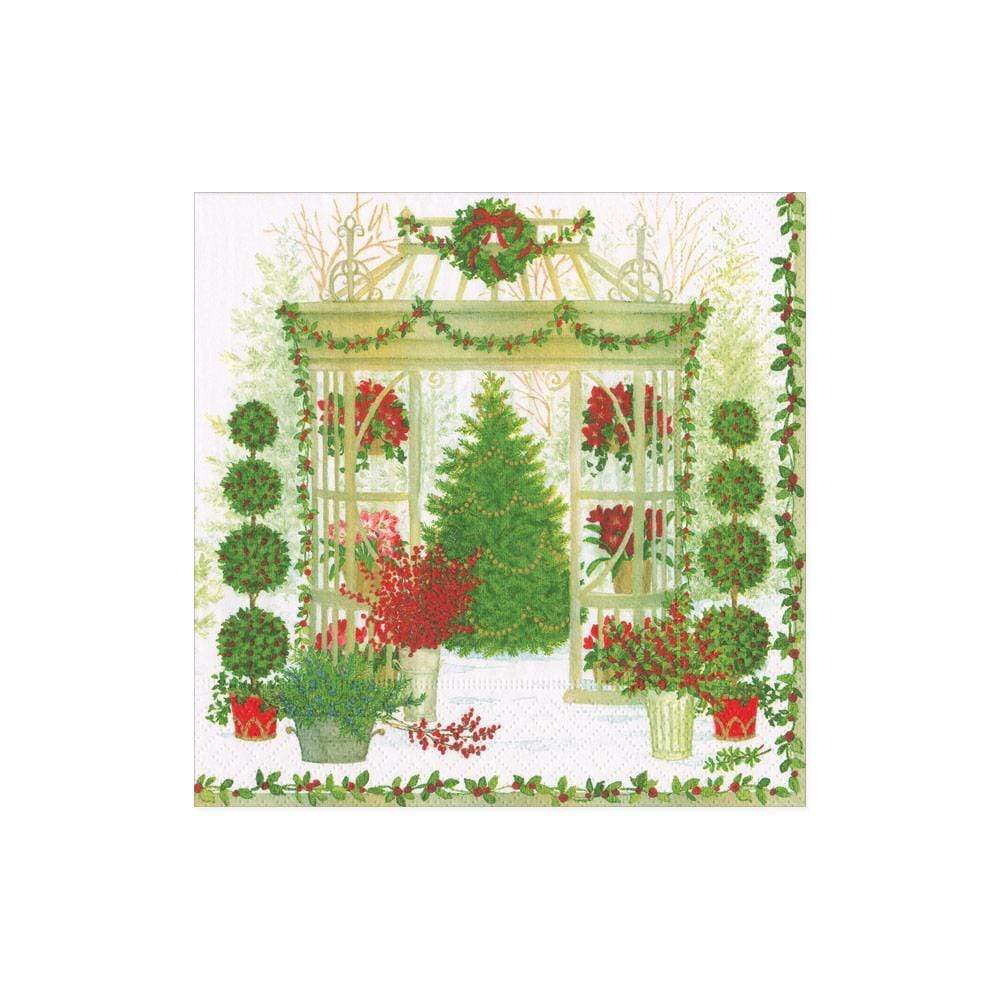 Winter Conservatory Paper Cocktail Napkins - 20 Per Package
