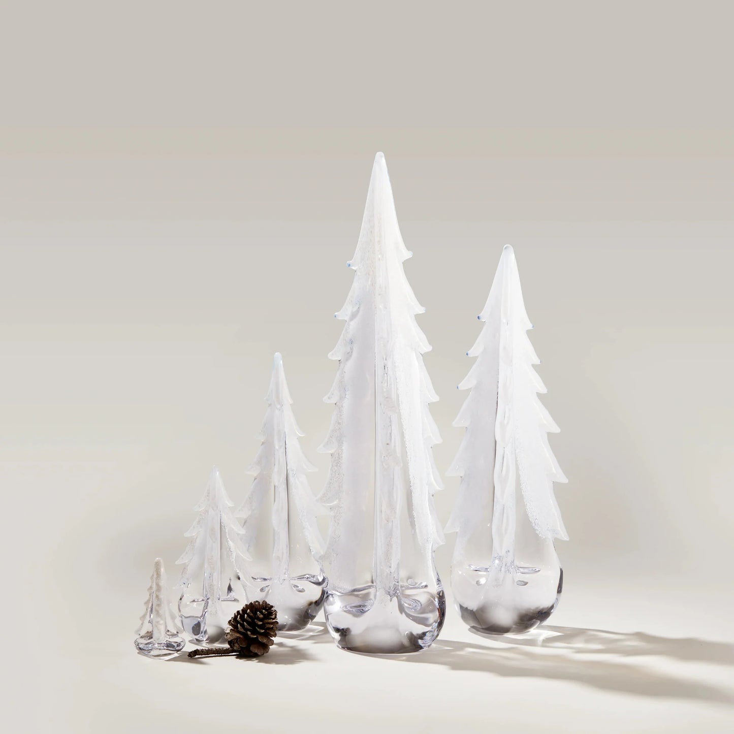 Simon Pearce Snowy Branches Evergreen Tree