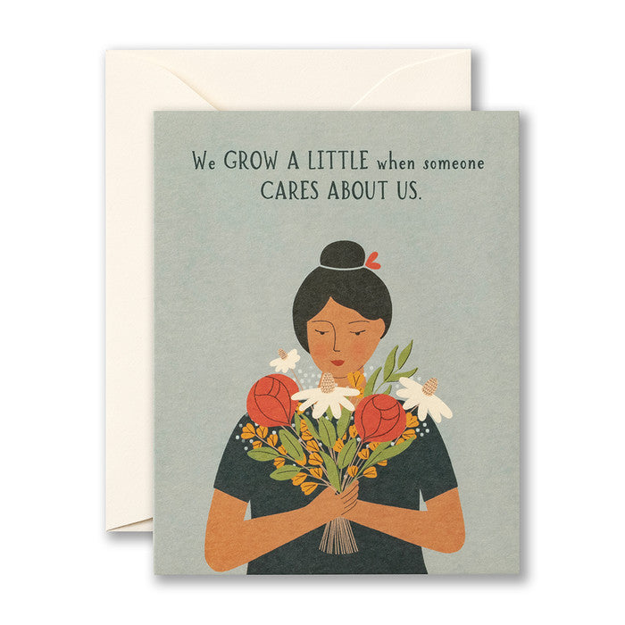 We grow a little when someone... - Love Muchly card
