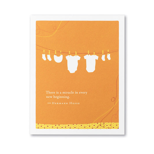 "There is a miracle in every..." Baby Card