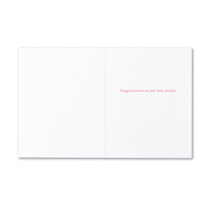 "There is a miracle in every..." Baby Card