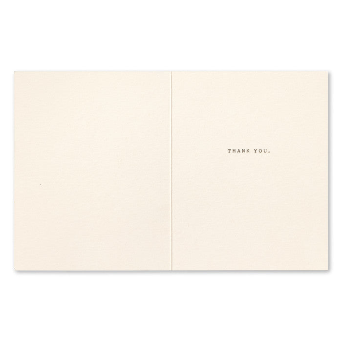 "Happiness and gratitude are interwined" Thank You Card