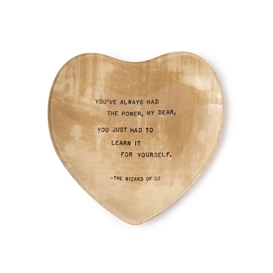 "You've Always Had the Power" Small Heart Decoupage Plate, Sugarboo & Co.