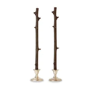 Hemlock Taper Pair in Dark Chocolate