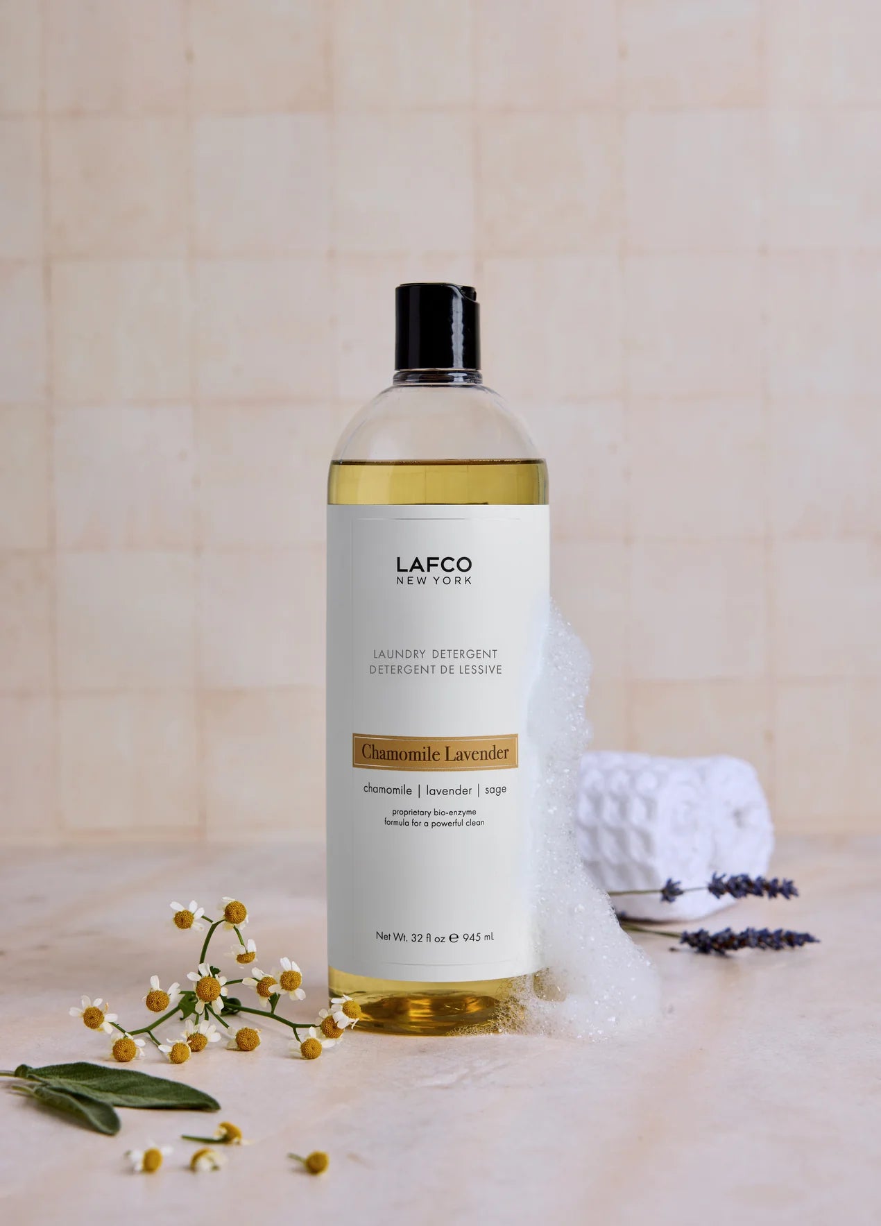 Chamomile Lavender 32oz. Liquid Laundry Detergent, LAFCO