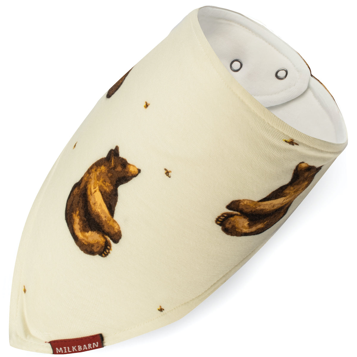 Honey Bear Bamboo Kerchief Bib Milkbarn