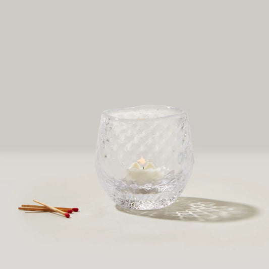 Simon Pearce Burlington Optic Tealight in Gift Box