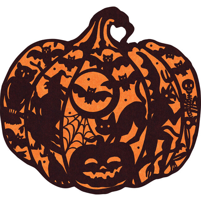 Die Cut Wicked Jack-o-Lantern Placemats