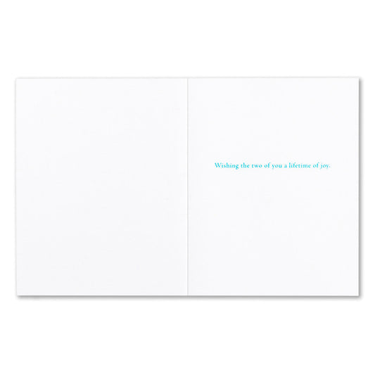 "The best is yet to come" Wedding Card