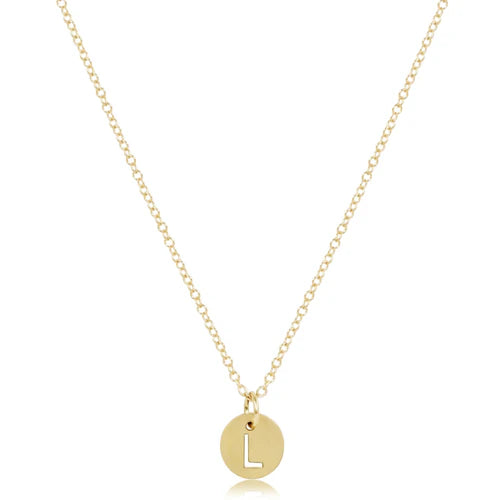 enewton 16" Necklace Gold - Respect Gold Charm - L