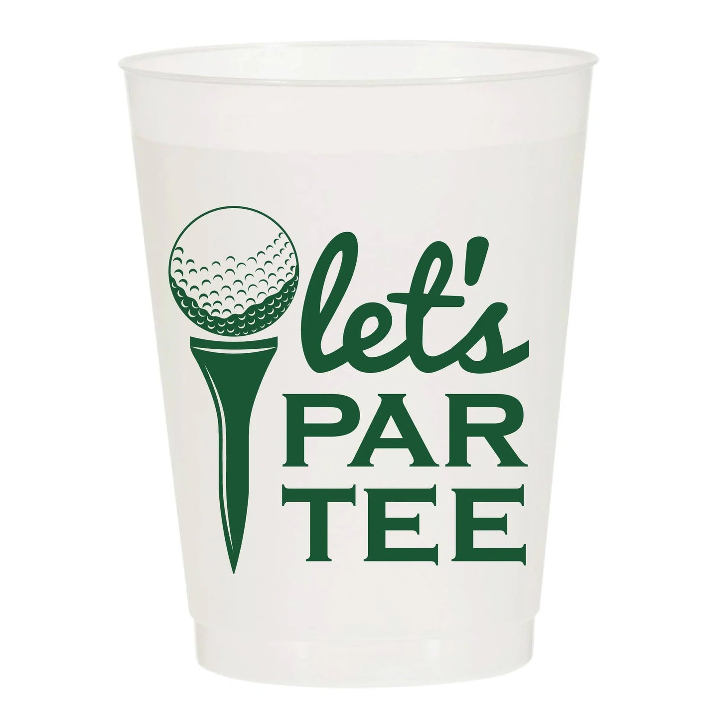 "Let's ParTEE" Frosted Cups, Masters