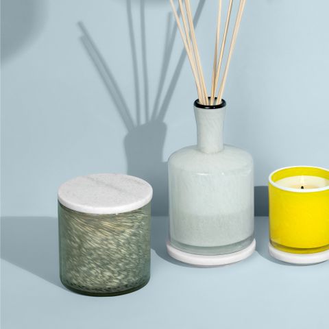 White Polished Marble Lid, LAFCO