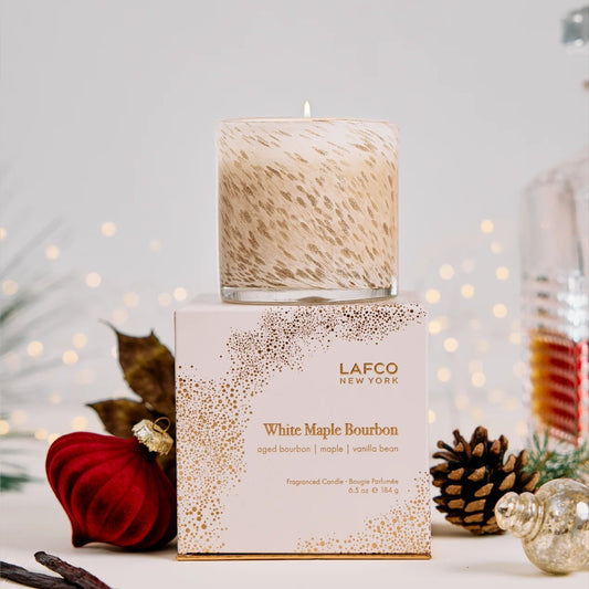 White Maple Bourbon 6.5 oz. Classic Candle, LAFCO