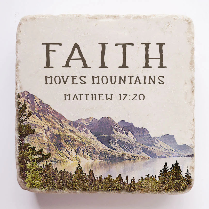 Matthew 17:20 Scripture Stone, Twelve Stone Art