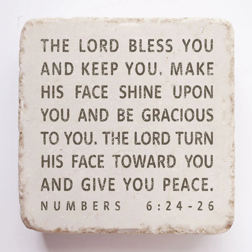 Numbers 6:24-26 Scripture Stone, Twelve Stone Art