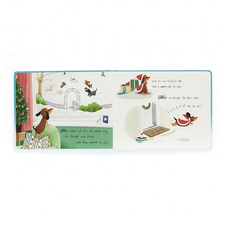 "Otto's Snowy Christmas" Book, Jellycat